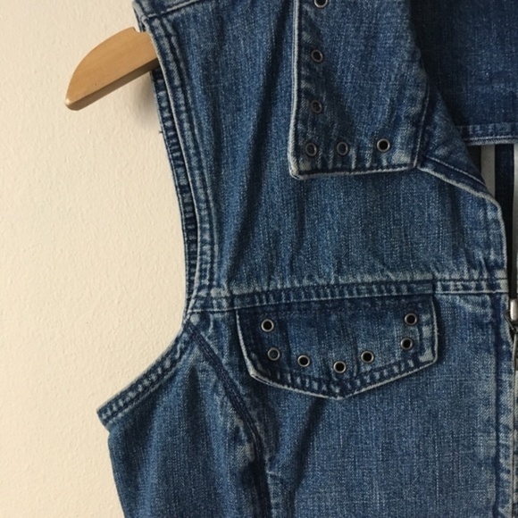 Vintage 90's Denim Jean Vest - Picture 4 of 8